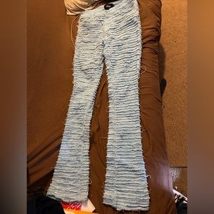 Guapi light blue flared jeans